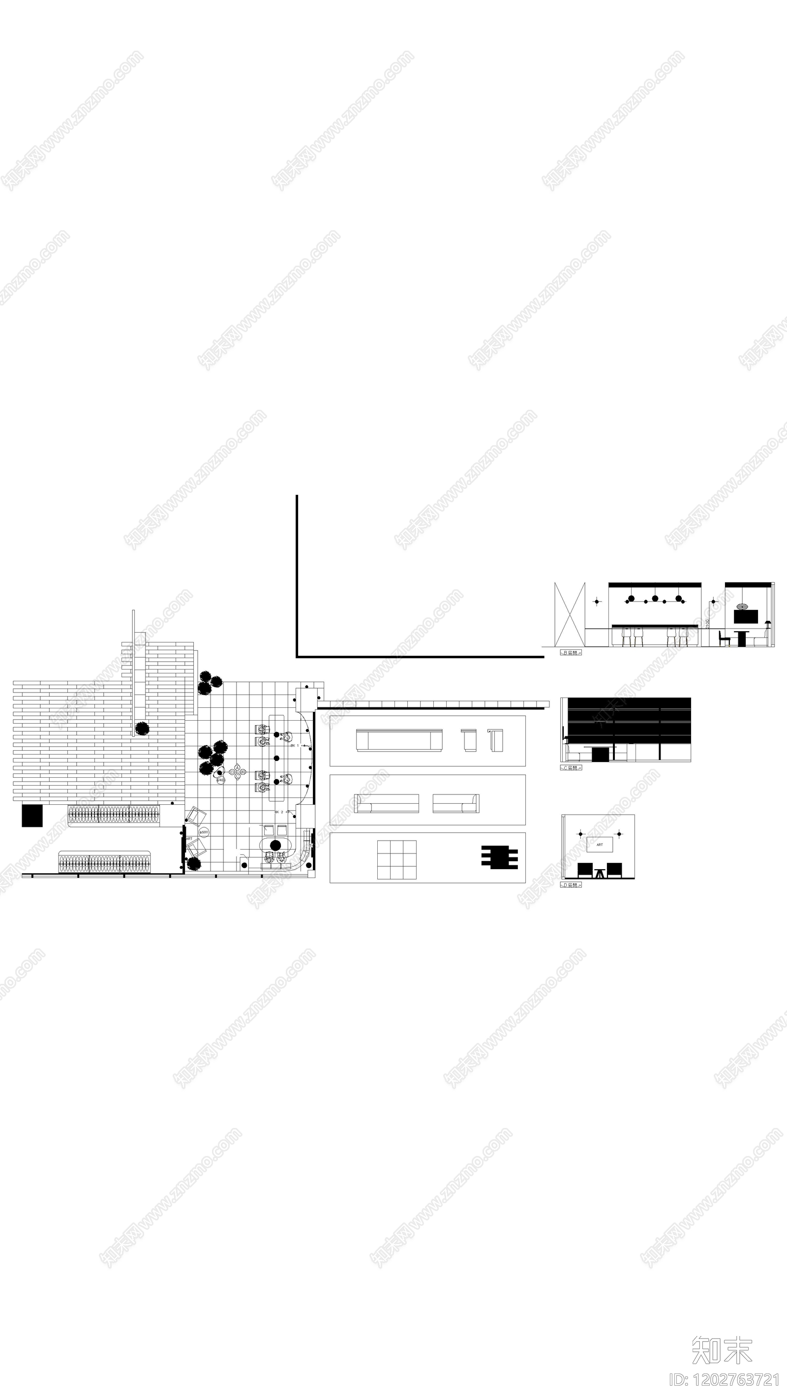 现代服装店cad施工图下载【ID:1202763721】