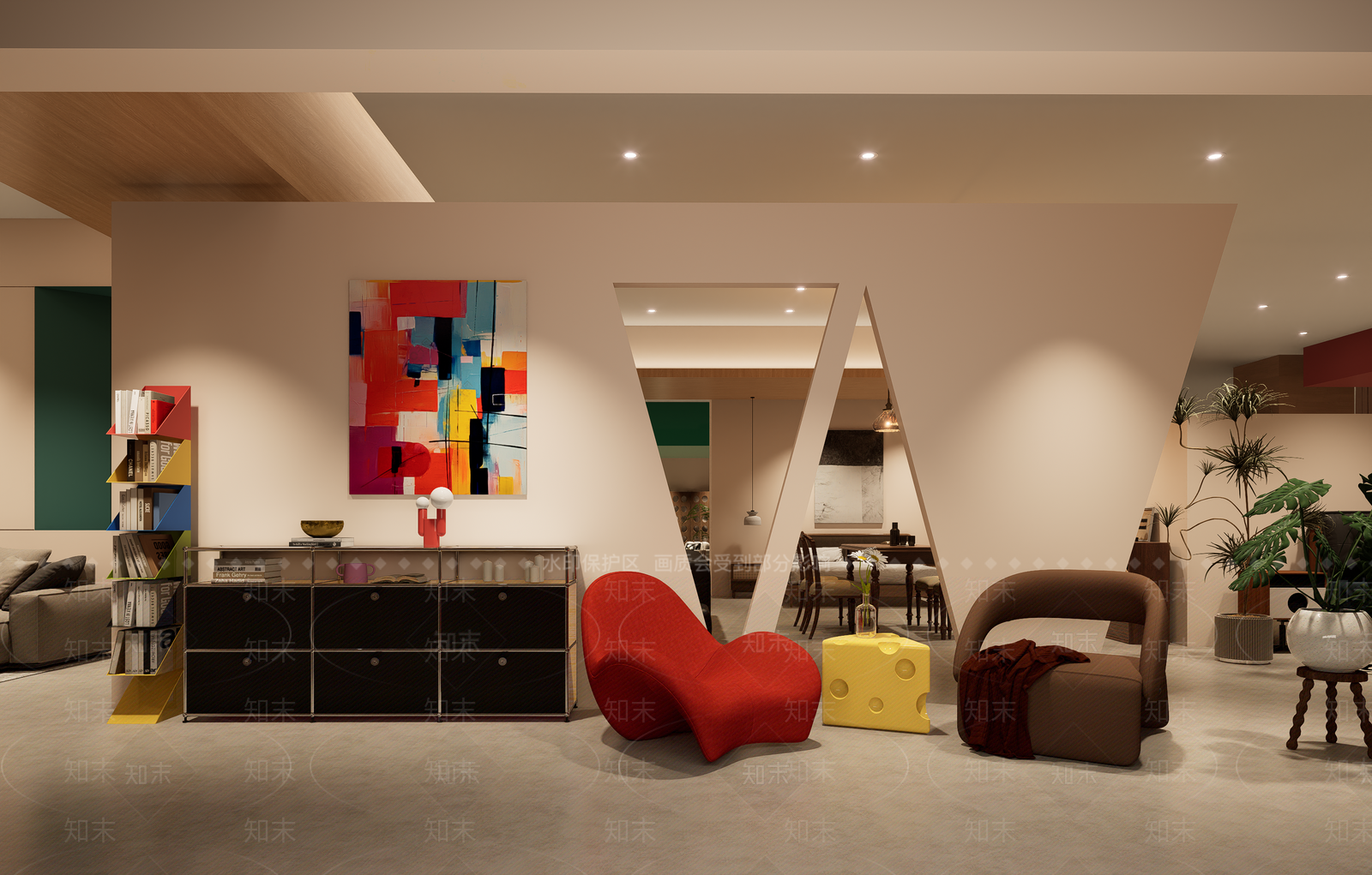 现代意式家具展厅3D模型下载【ID:1202763941】