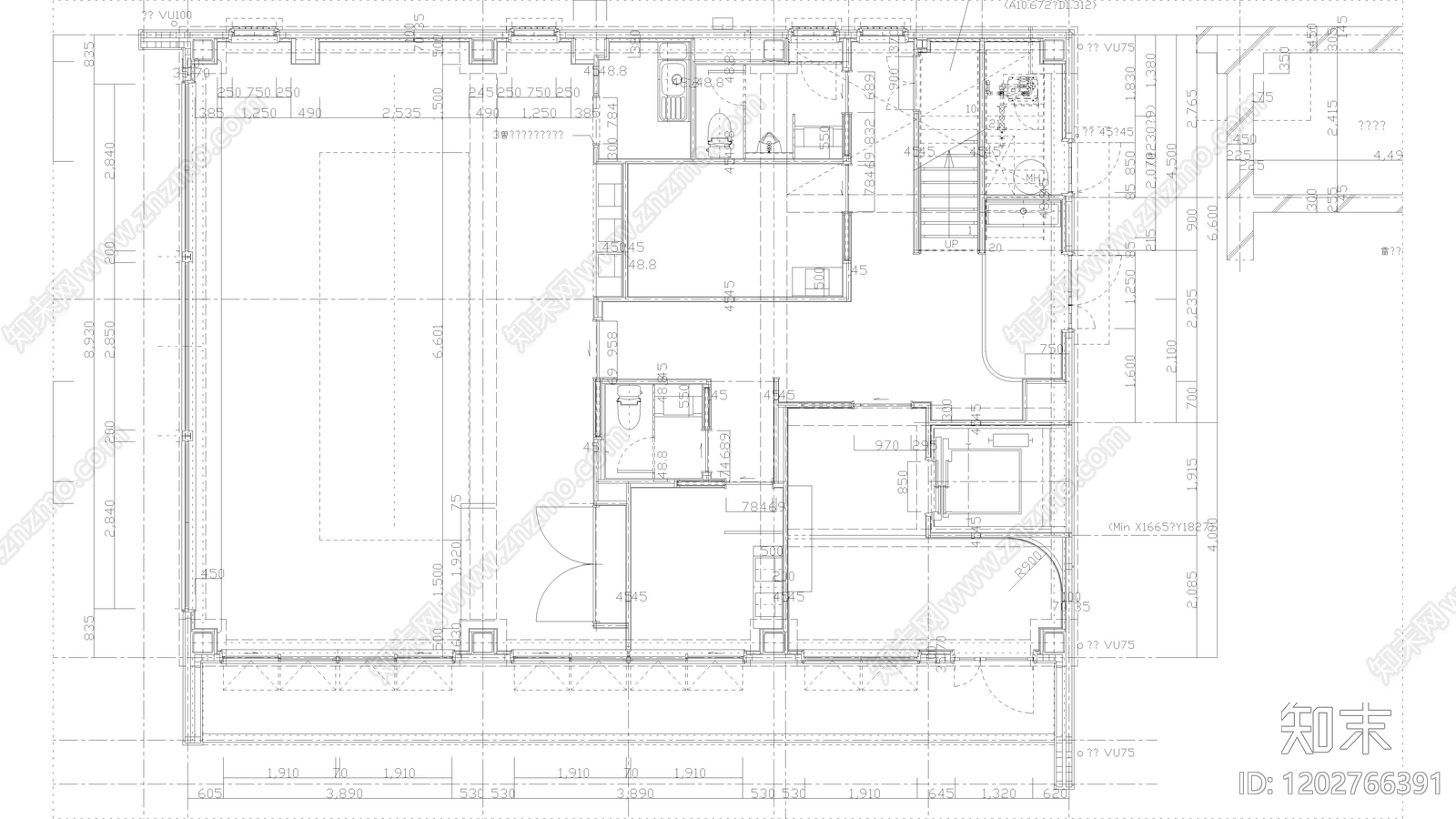 现代开放办公室施工图下载【ID:1202766391】