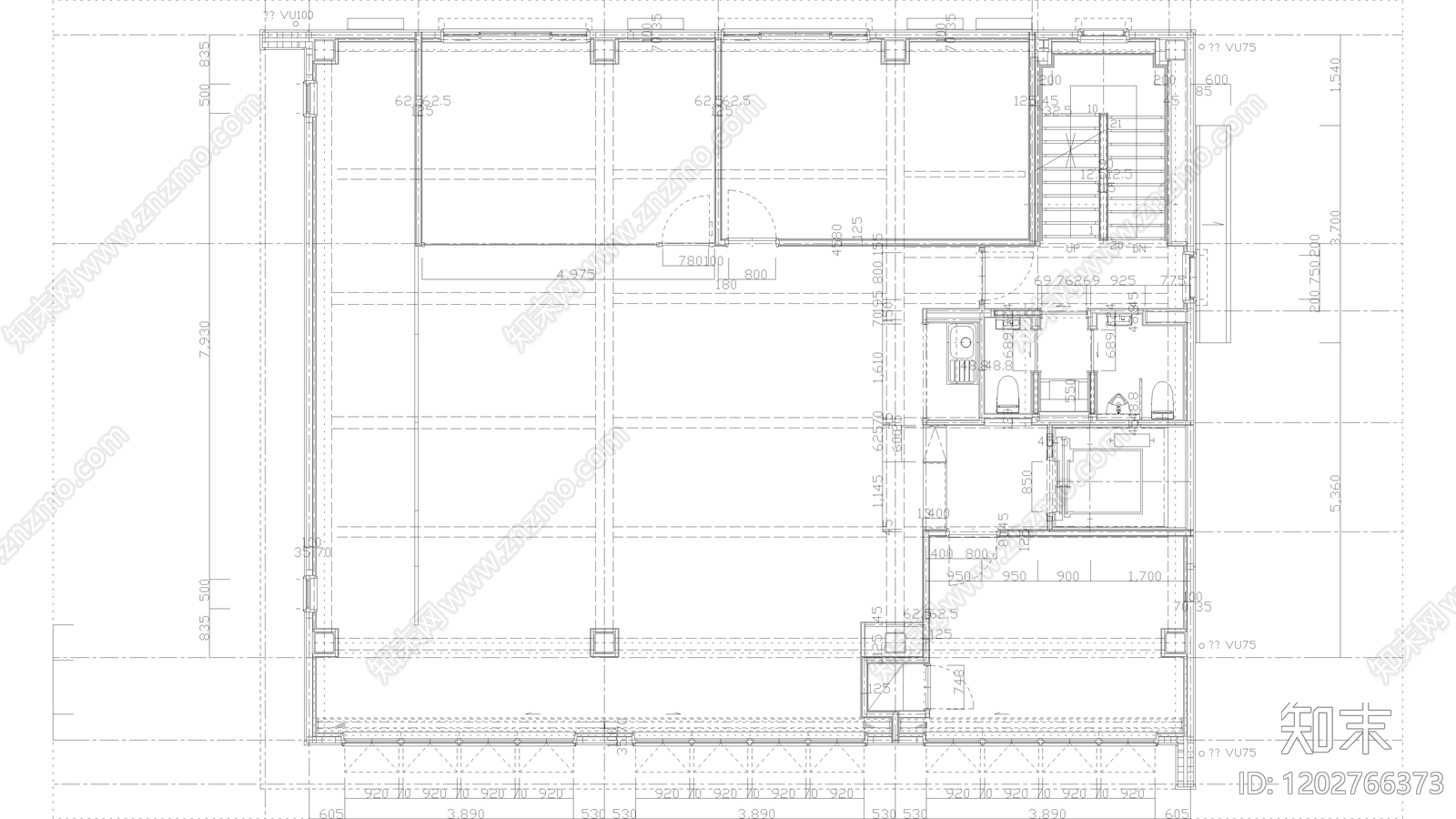 现代开放办公室施工图下载【ID:1202766373】