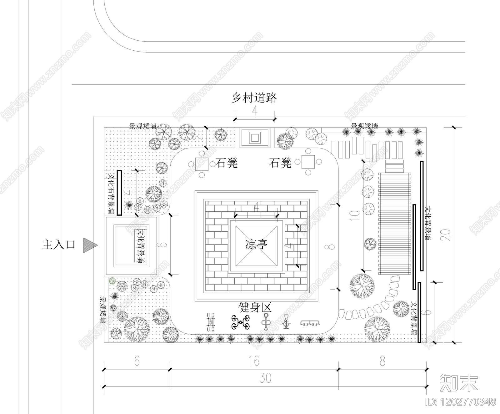 其他公园景观cad施工图下载【ID:1202770348】