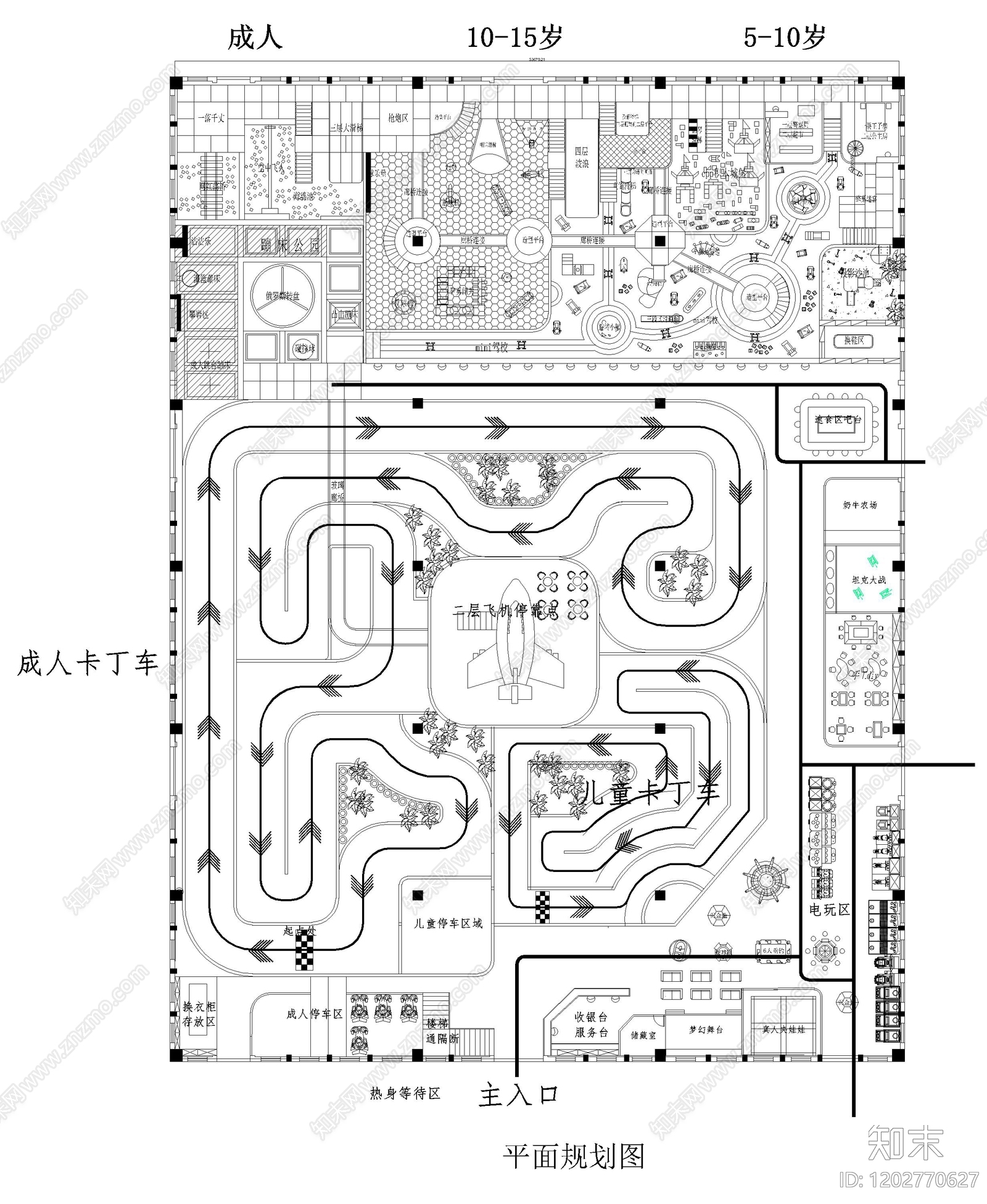 现代儿童乐园cad施工图下载【ID:1202770627】