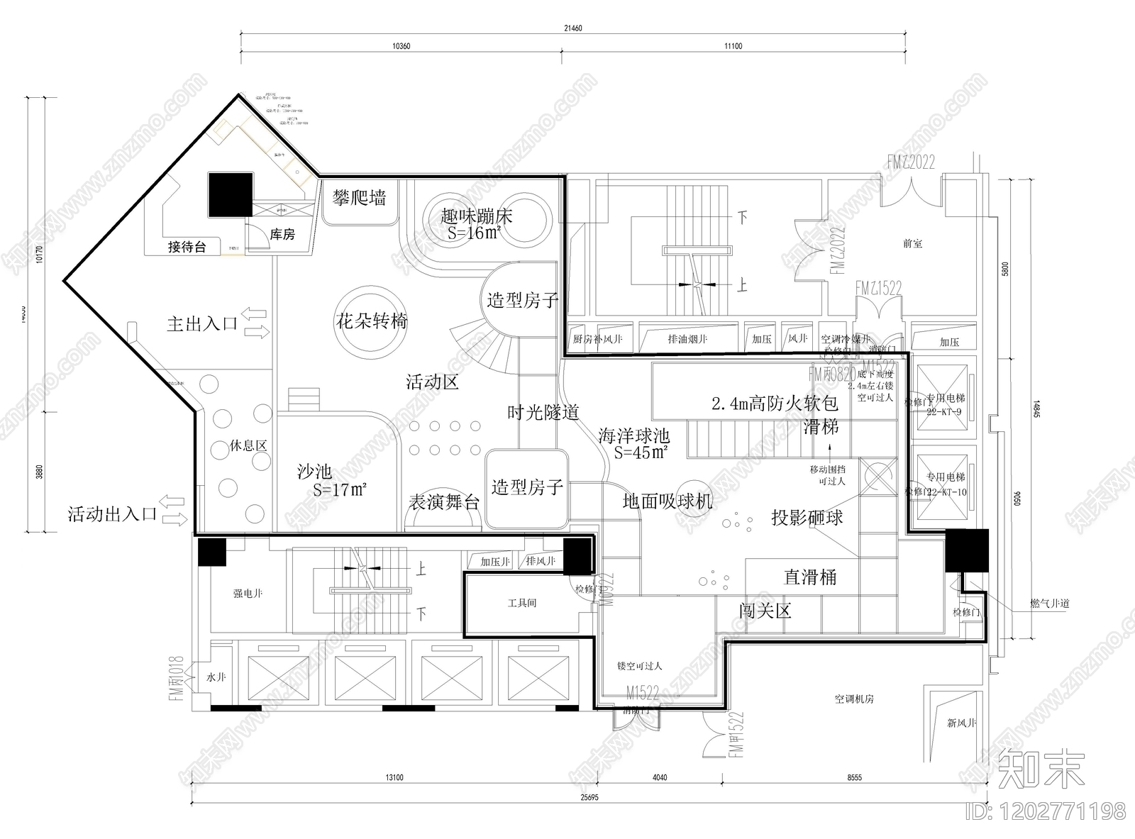 现代儿童乐园cad施工图下载【ID:1202771198】
