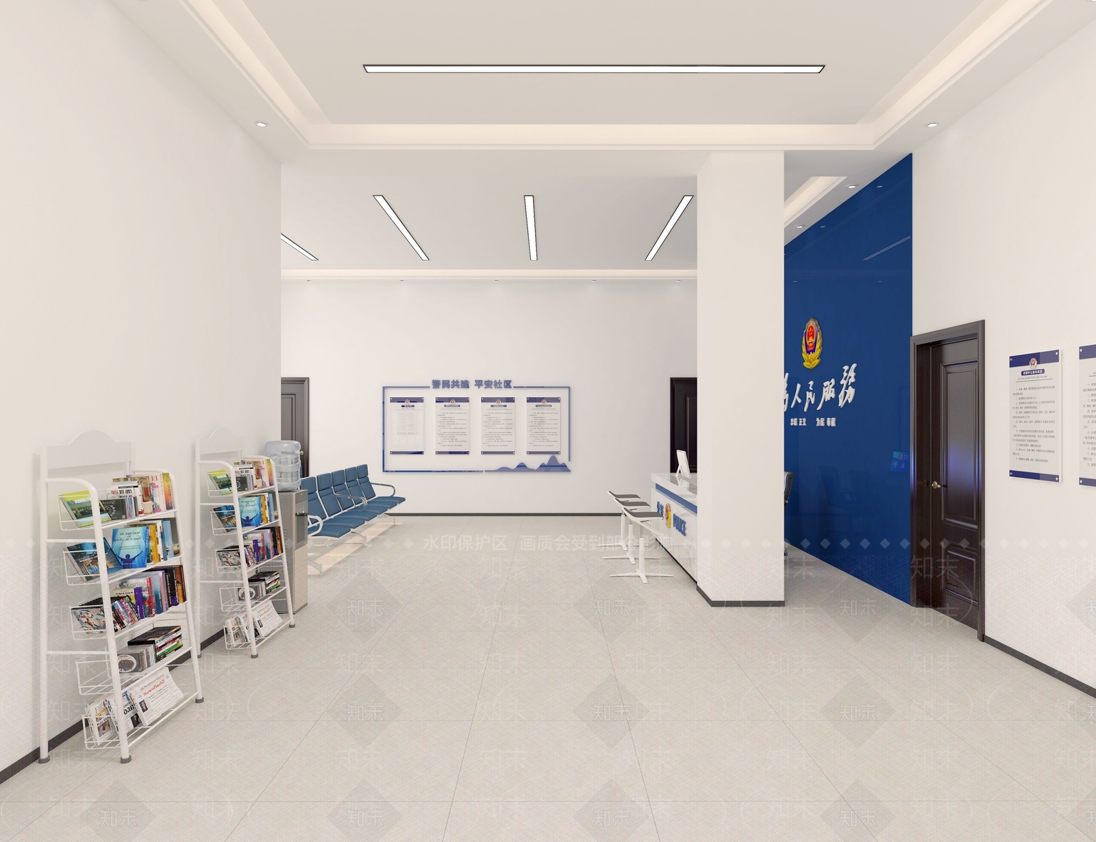 现代极简党政机关3D模型下载【ID:1202771552】