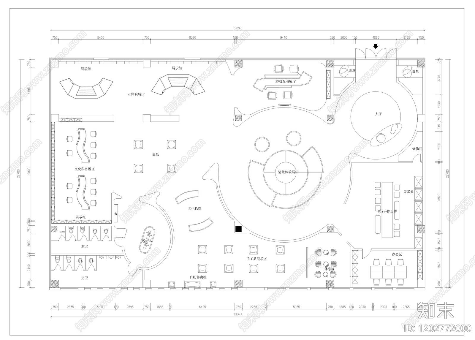 科技展厅施工图下载【ID:1202772000】