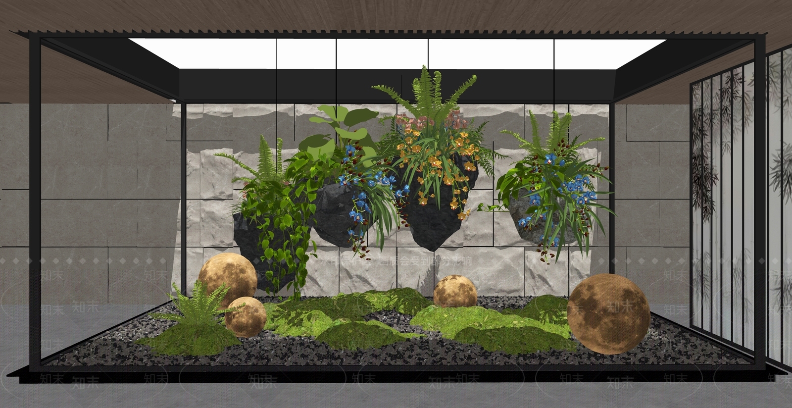 现代艺术装置SU模型下载【ID:1202772766】