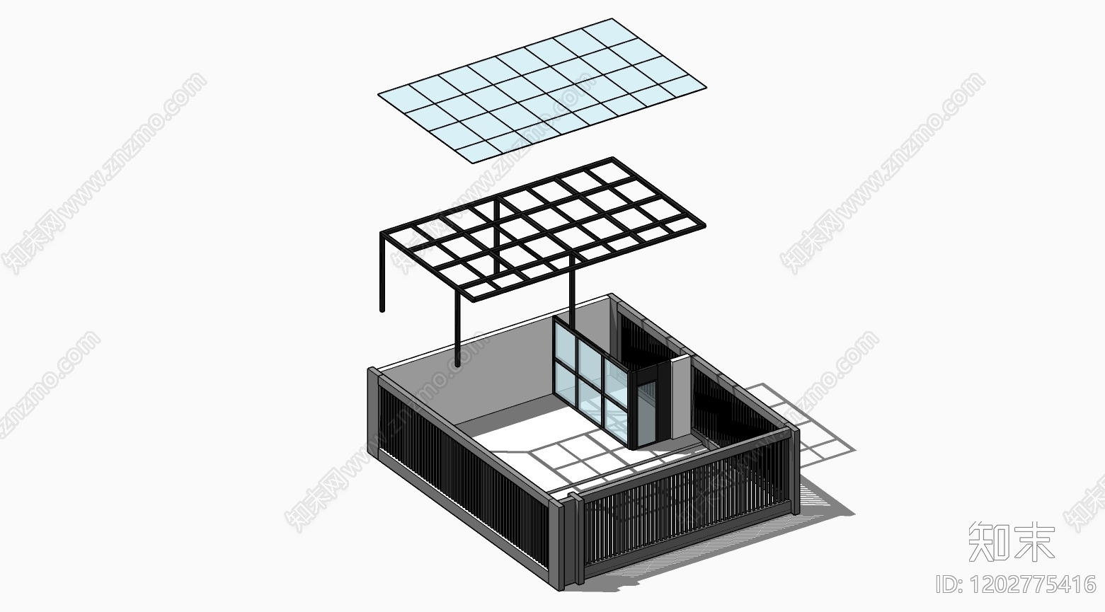 现代工业住宅楼建筑施工图下载【ID:1202775416】