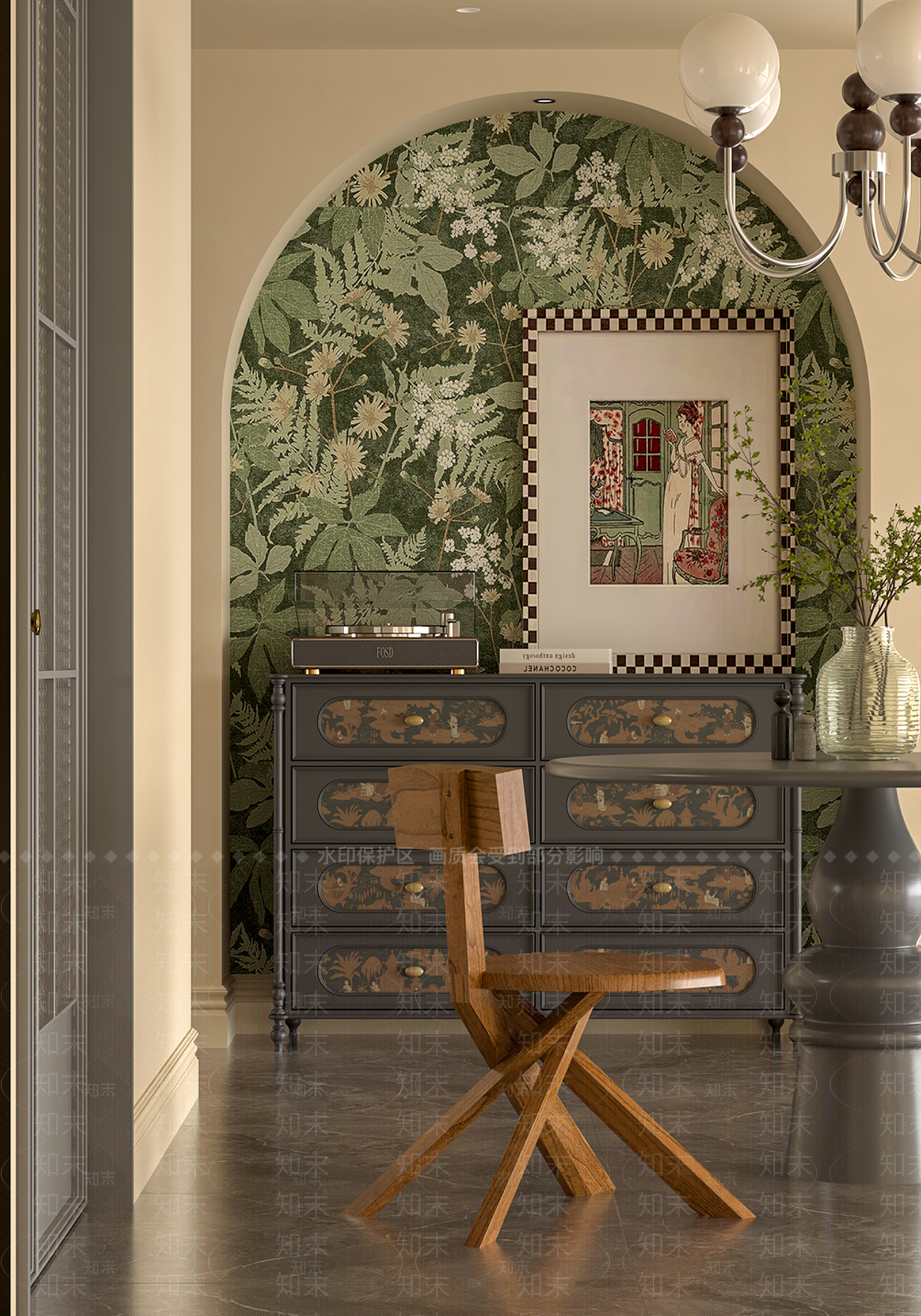 现代玄关柜3D模型下载【ID:1202779242】