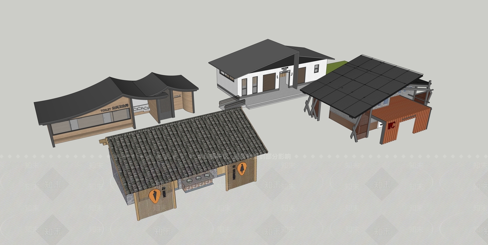 中式其他公共建筑SU模型下载【ID:1202781203】