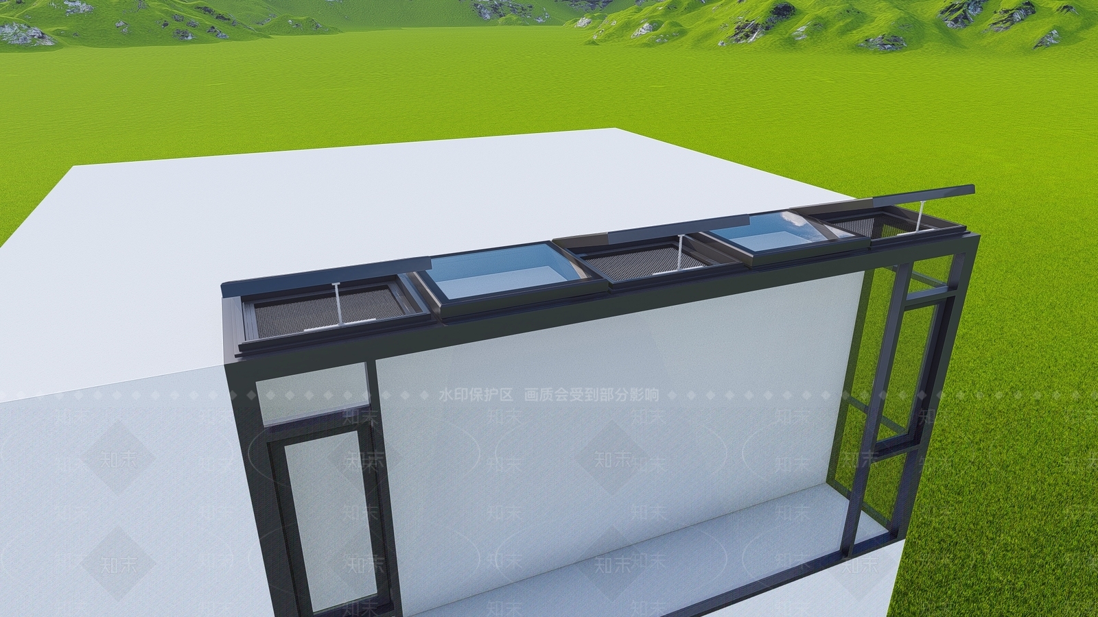 现代天窗SU模型下载【ID:1202782578】
