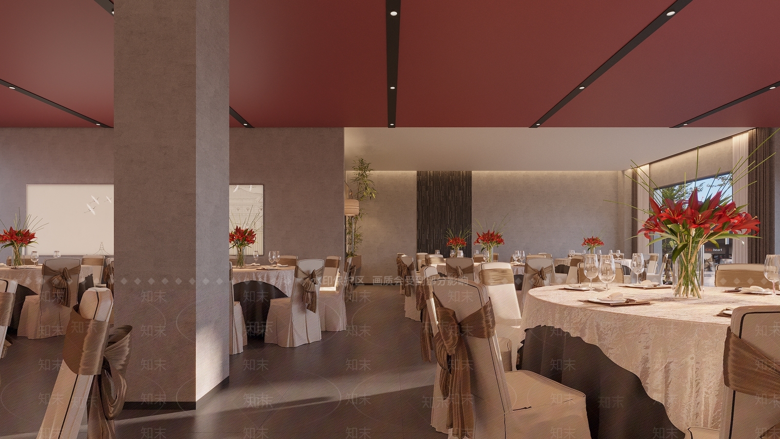 新中式现代中餐厅3D模型下载【ID:1202783987】