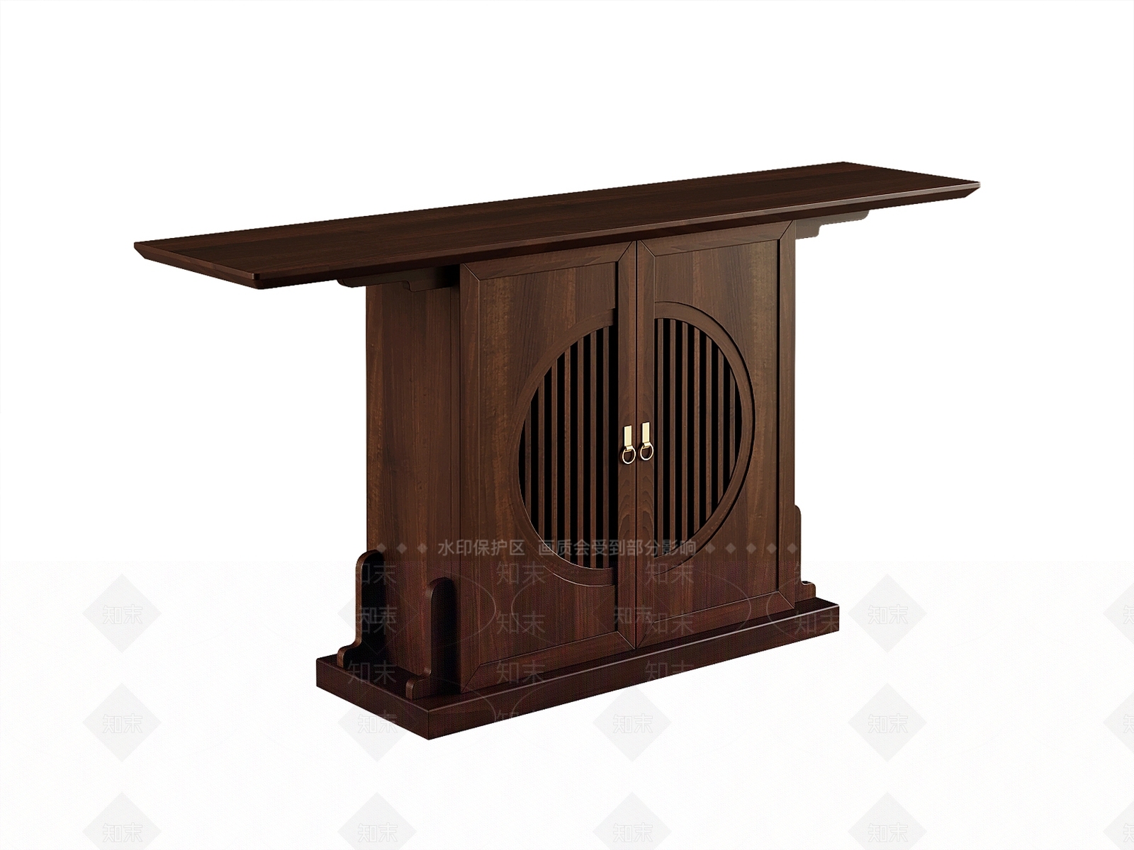 现代新中式玄关柜3D模型下载【ID:1202783562】