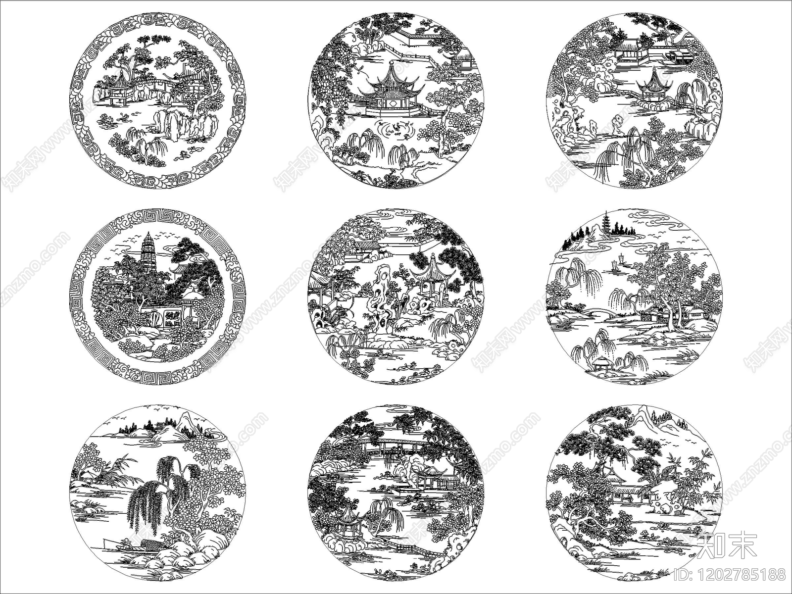 雕花施工图下载【ID:1202785188】