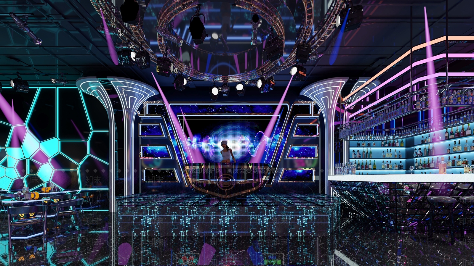 现代酒吧3D模型下载【ID:1202790522】