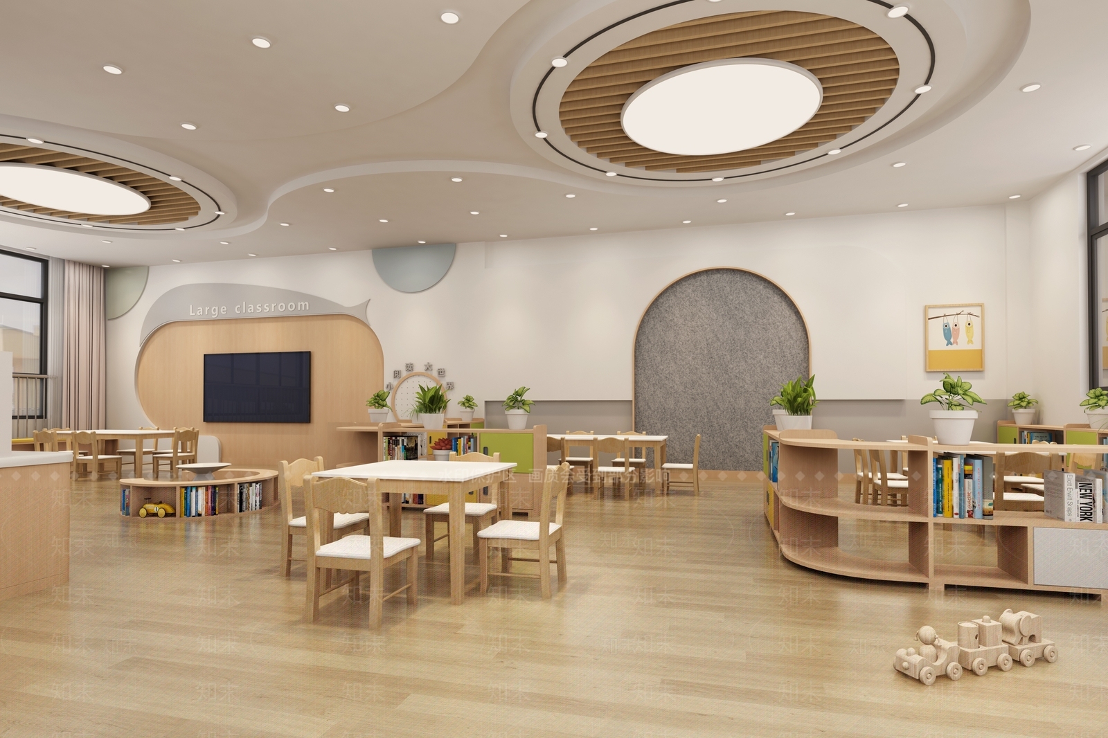 现代幼儿园3D模型下载【ID:1202791324】