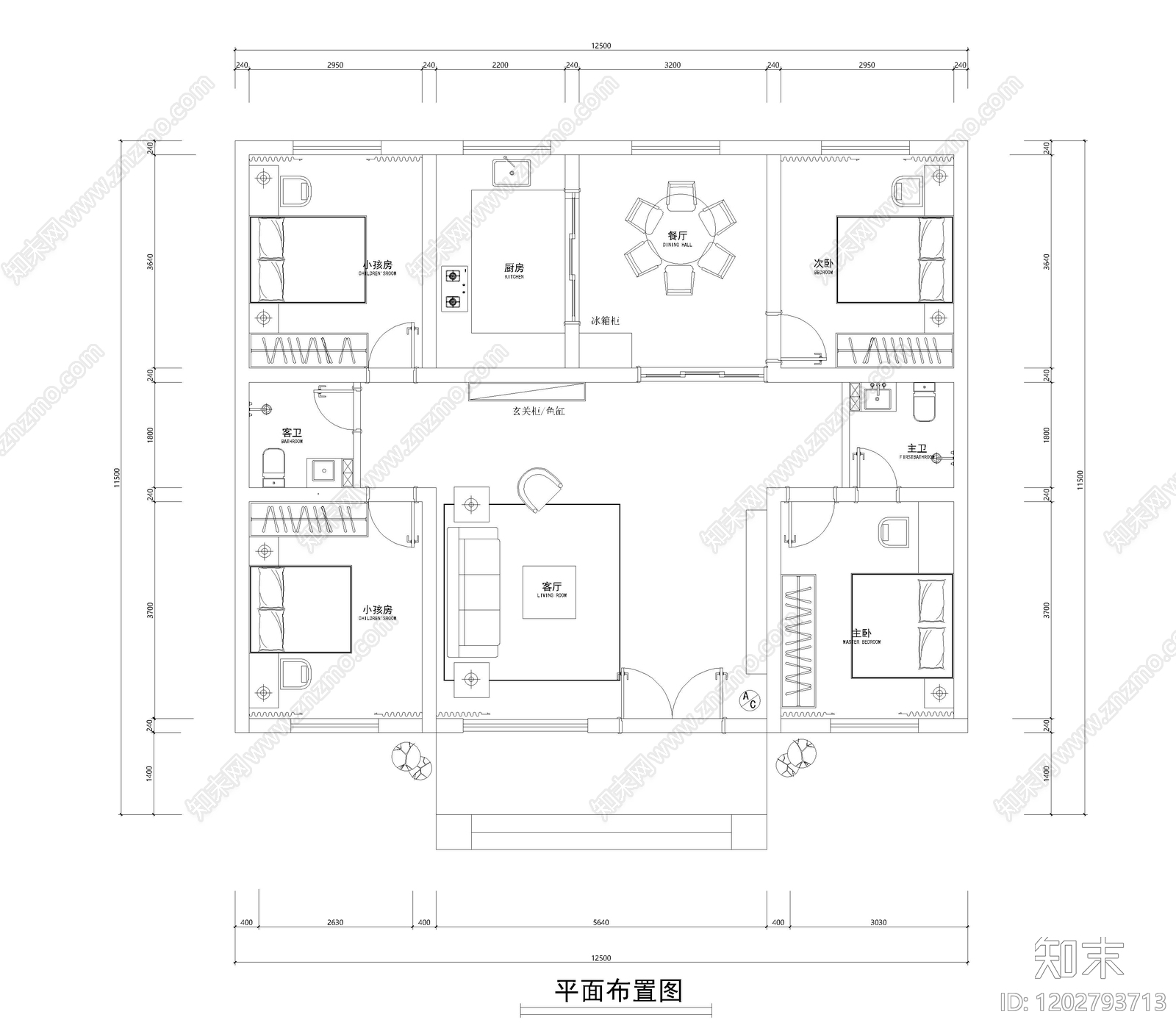 别墅施工图下载【ID:1202793713】