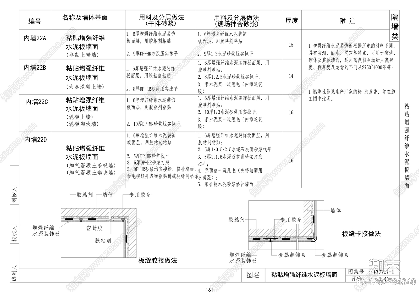 墙面节点cad施工图下载【ID:1202794340】