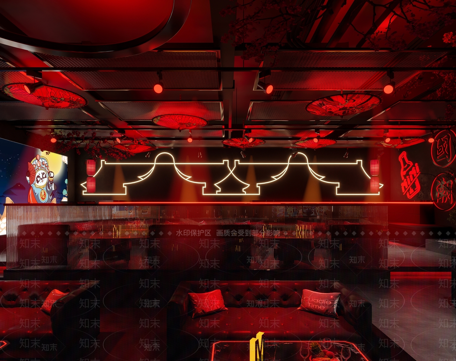 现代酒吧3D模型下载【ID:1202796816】