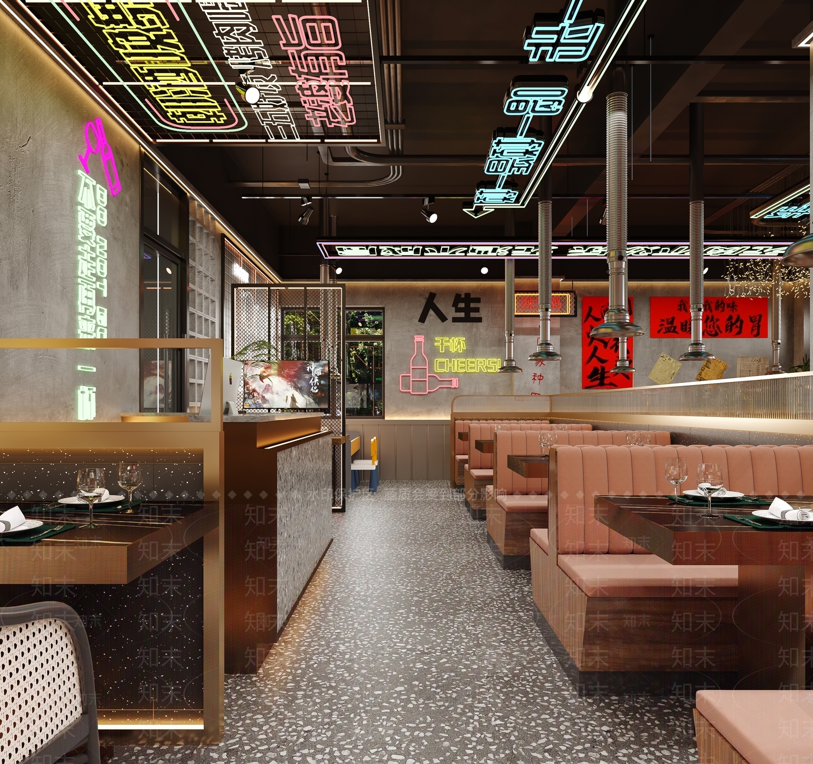 烤肉店3D模型下载【ID:1202798347】