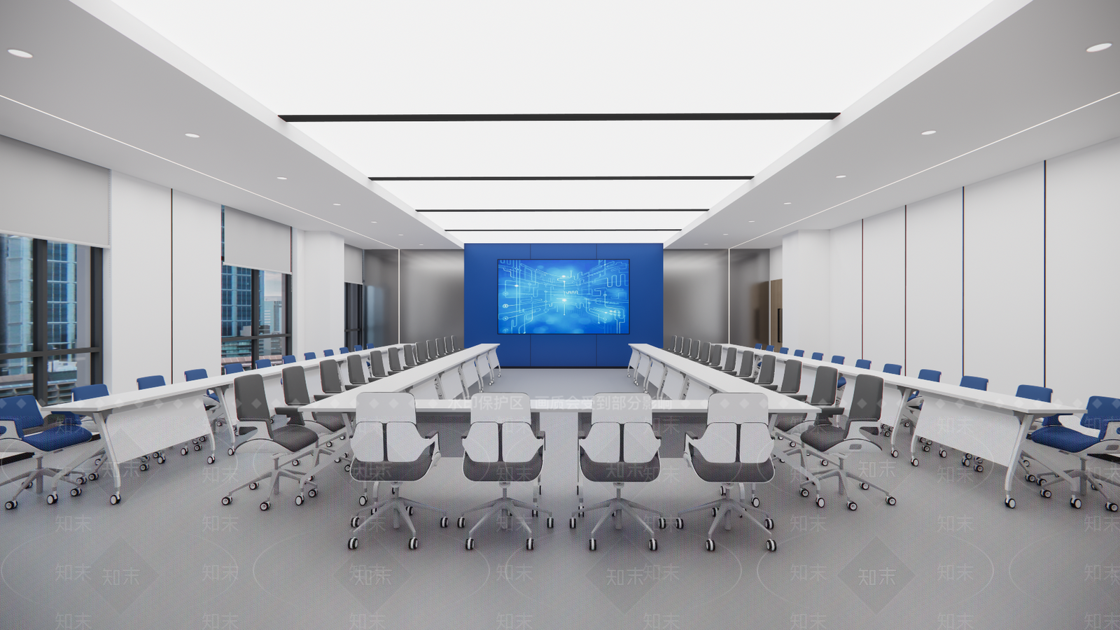 现代简约会议室SU模型下载【ID:1202874064】