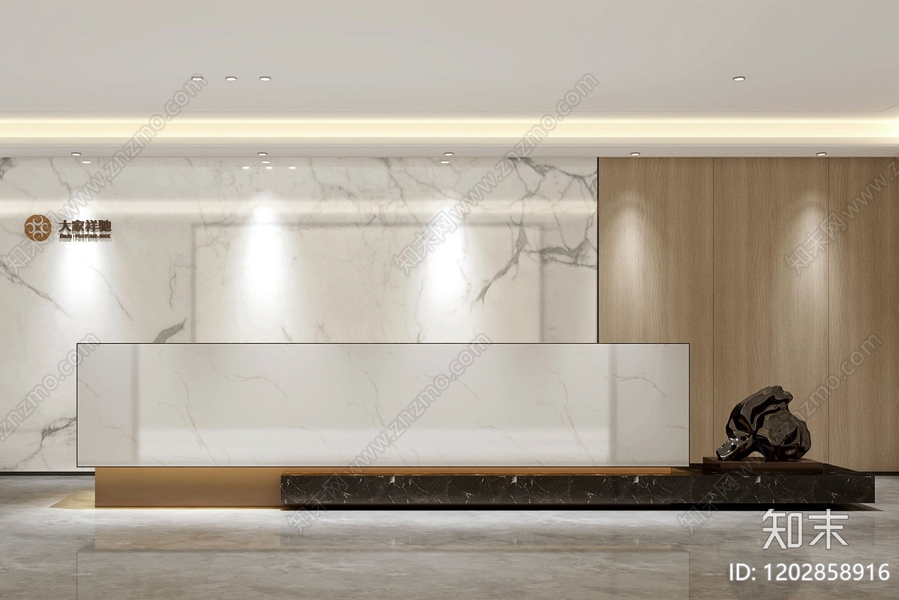 现代开放办公室施工图下载【ID:1202858916】