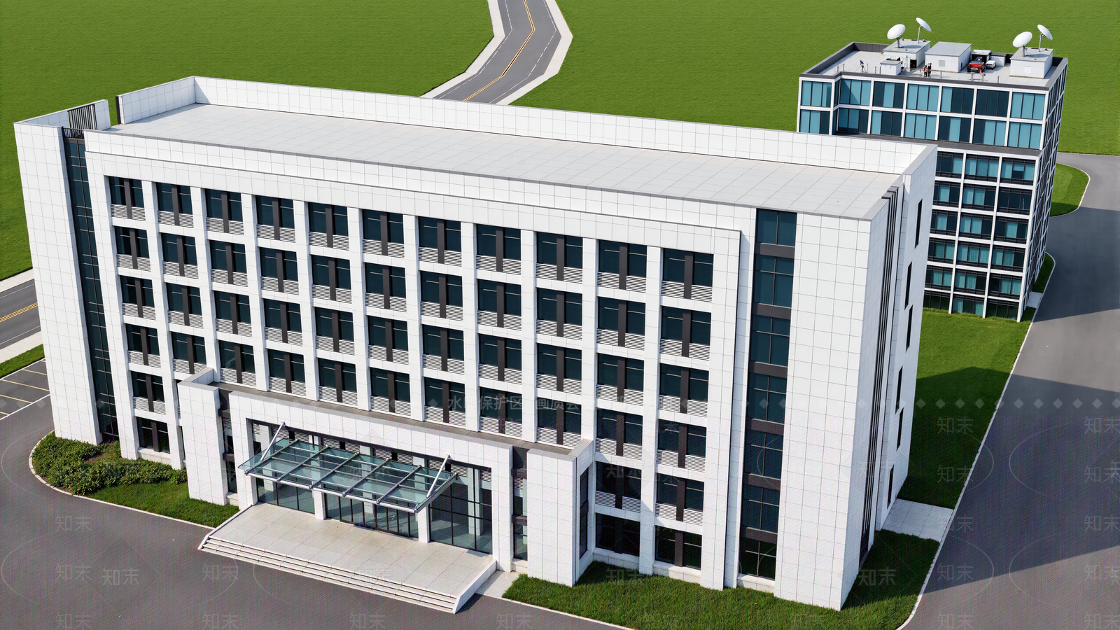 现代办公楼SU模型下载【ID:1204158225】