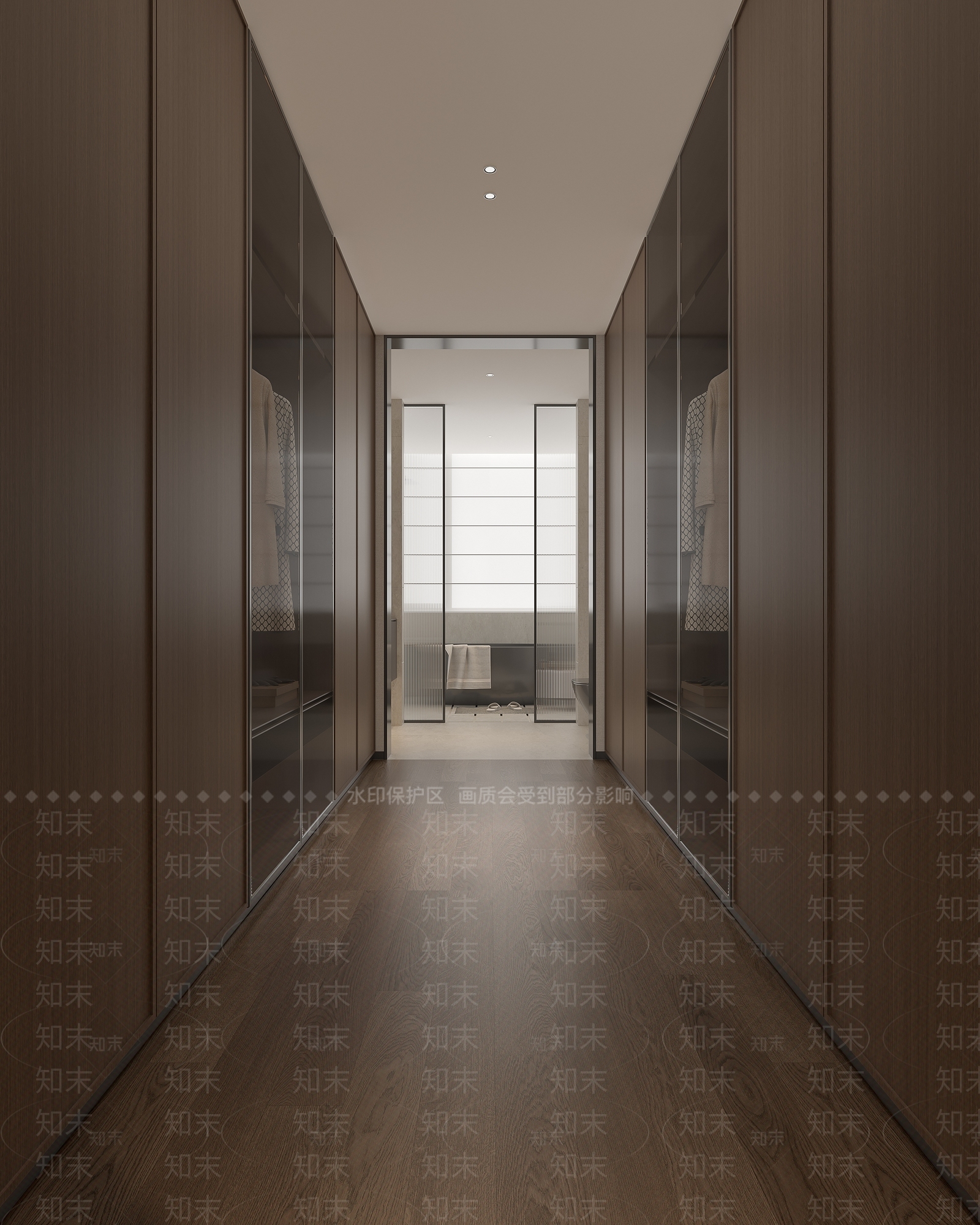 现代极简衣帽间3D模型下载【ID:1202821710】