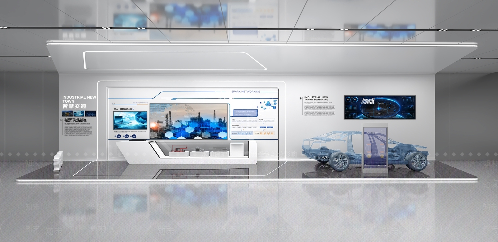 现代科技展厅3D模型下载【ID:1202822834】