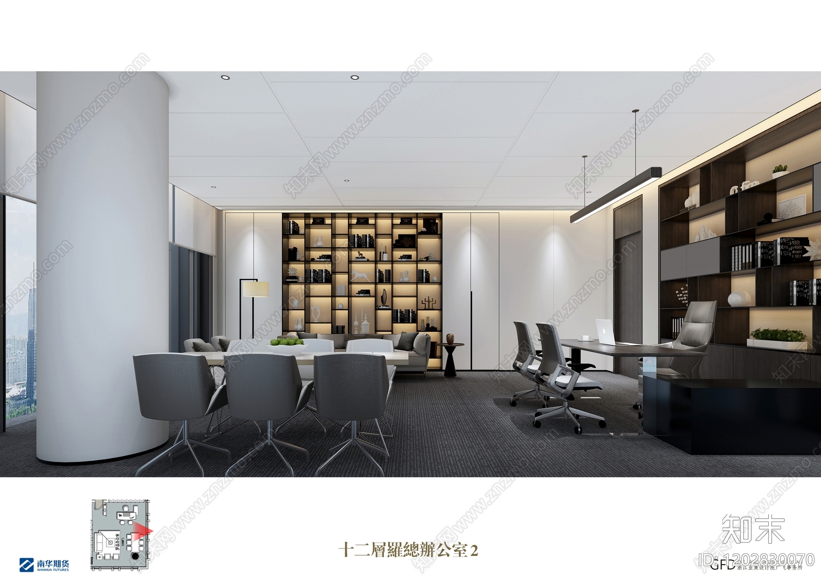 整体办公空间cad施工图下载【ID:1202830070】