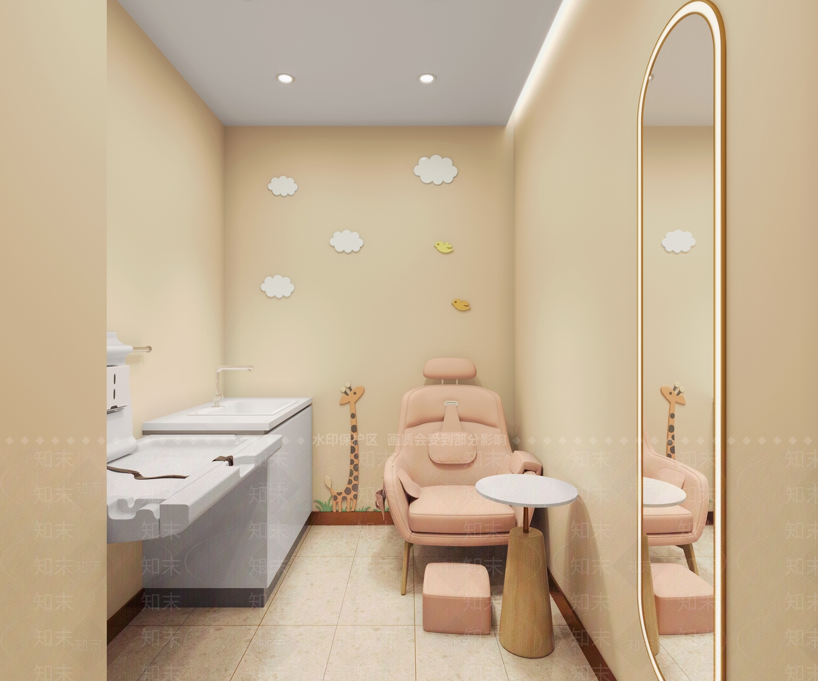 现代母婴室3D模型下载【ID:1202832896】