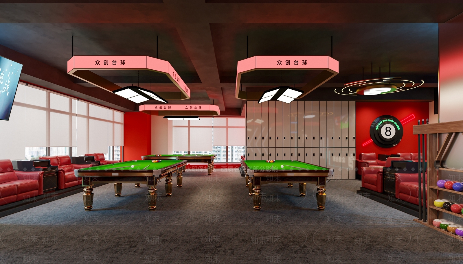 现代简约其他娱乐空间3D模型下载【ID:1202836746】