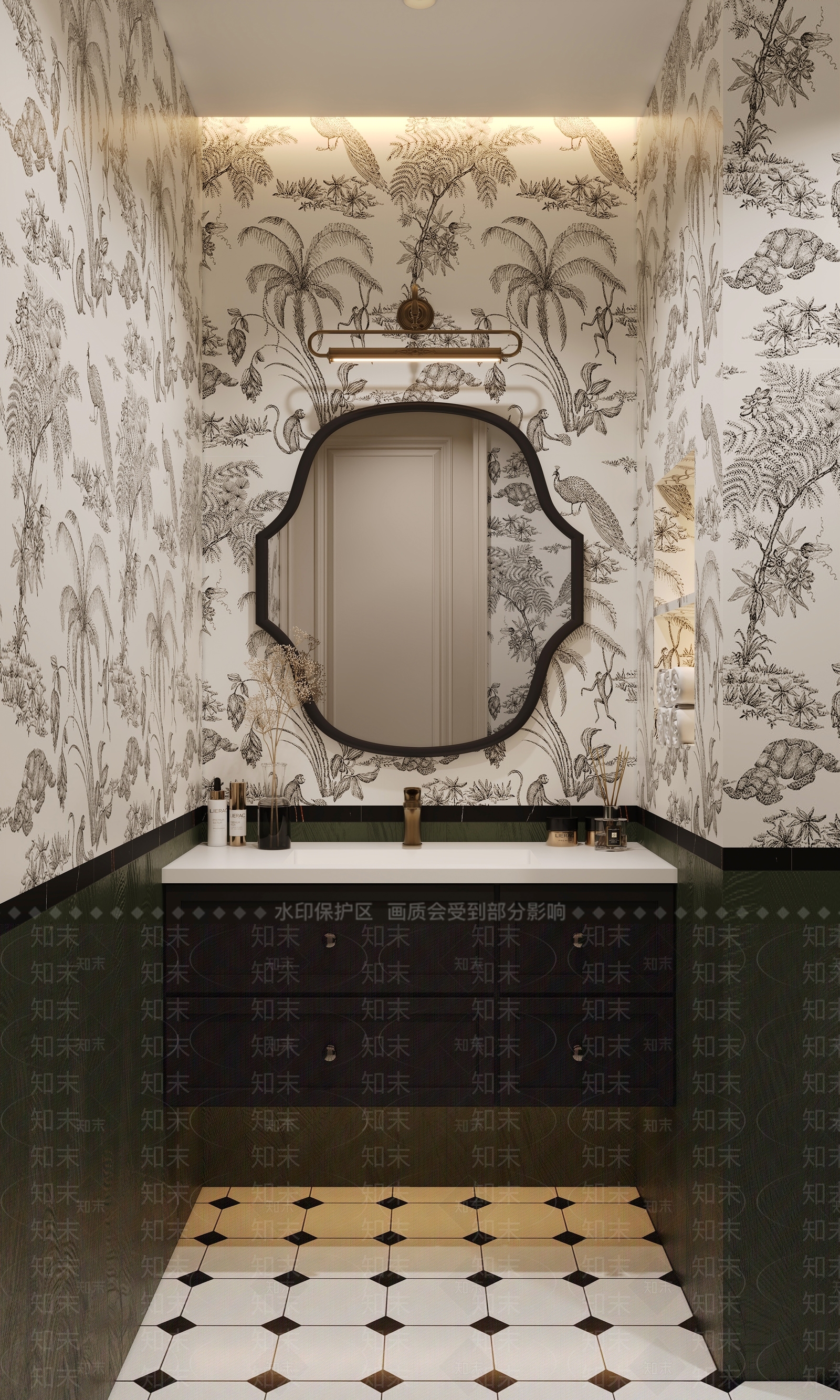 法式美式卫生间3D模型下载【ID:1202878800】