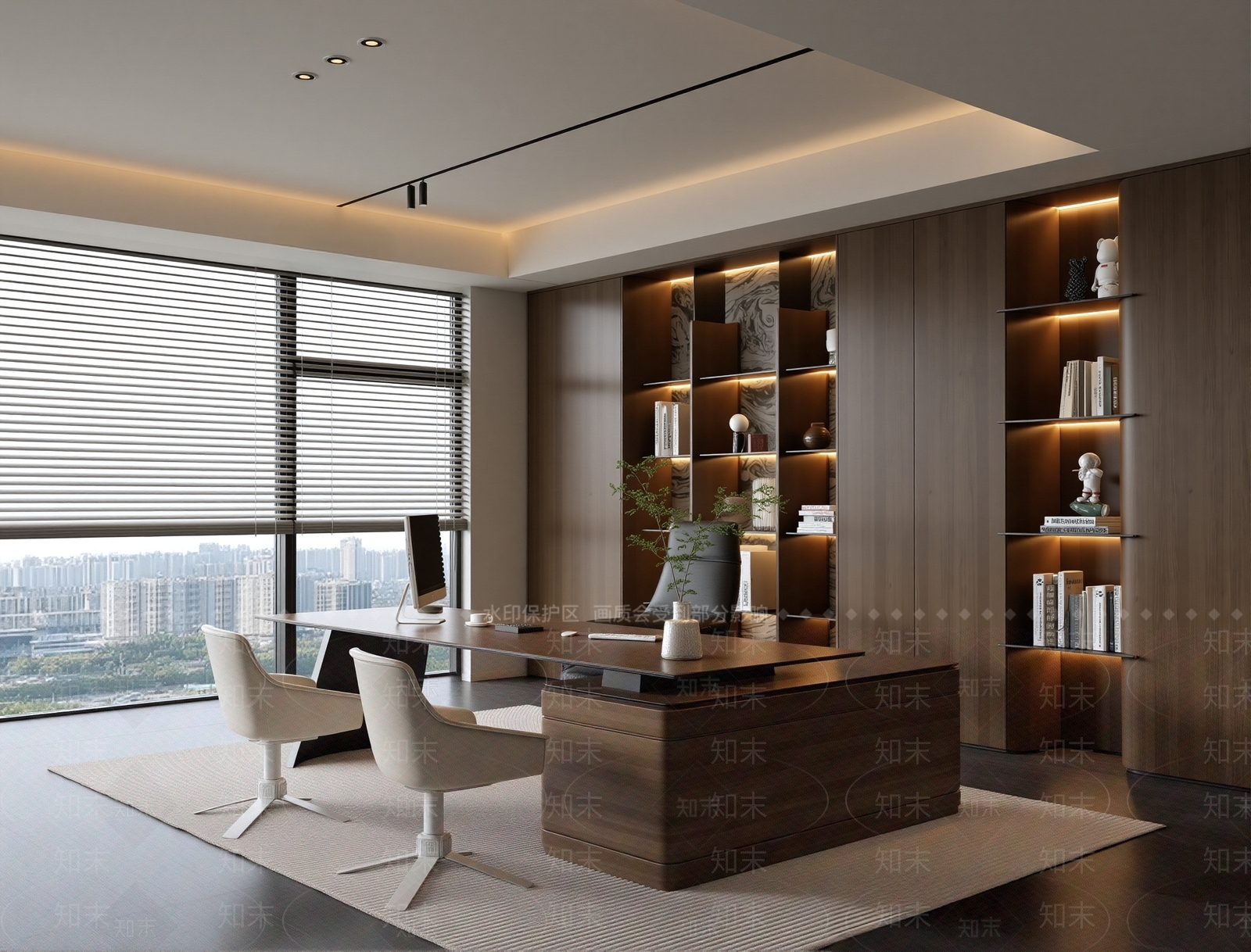 现代意式经理办公室3D模型下载【ID:1202840897】