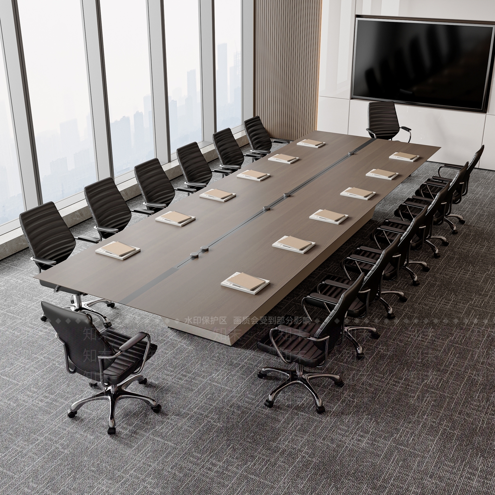 现代简约会议桌3D模型下载【ID:1202857226】