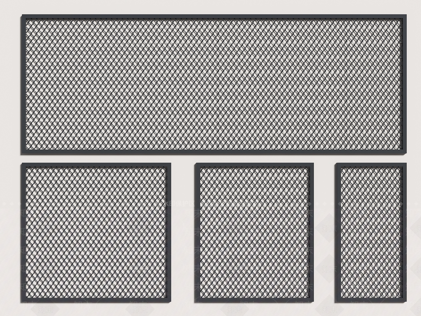 现代围墙3D模型下载【ID:1202858562】