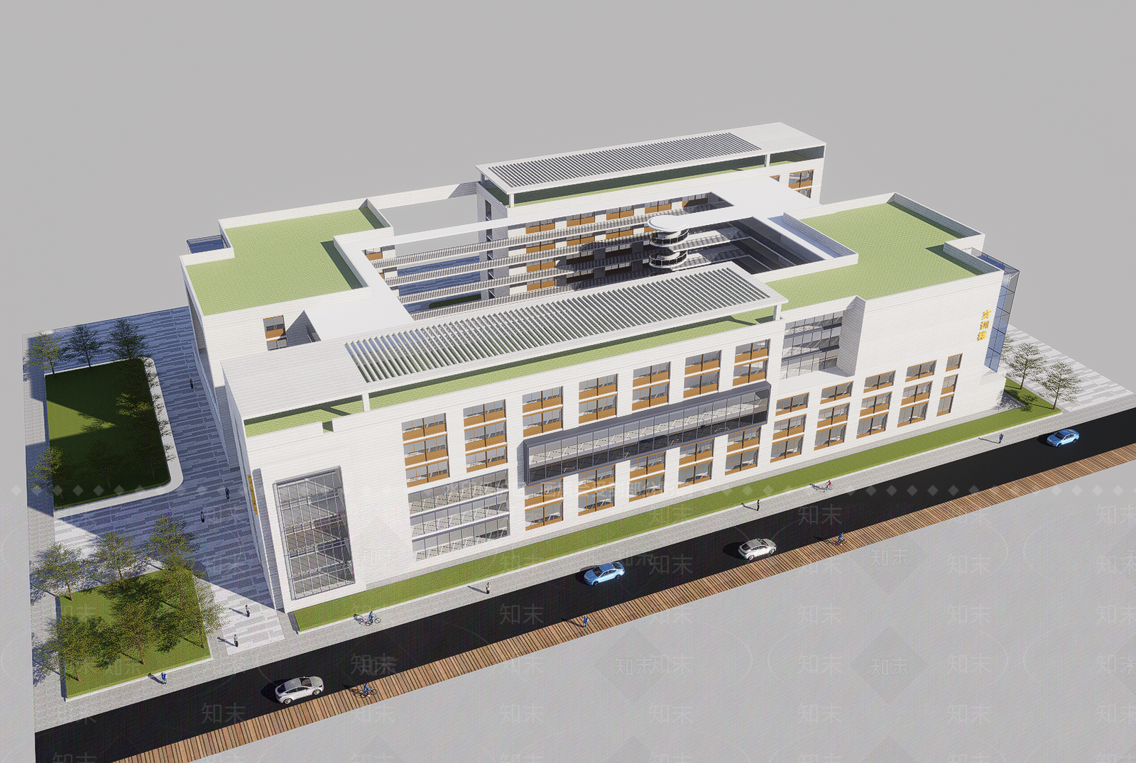 现代大学教学楼SU模型下载【ID:1202862880】