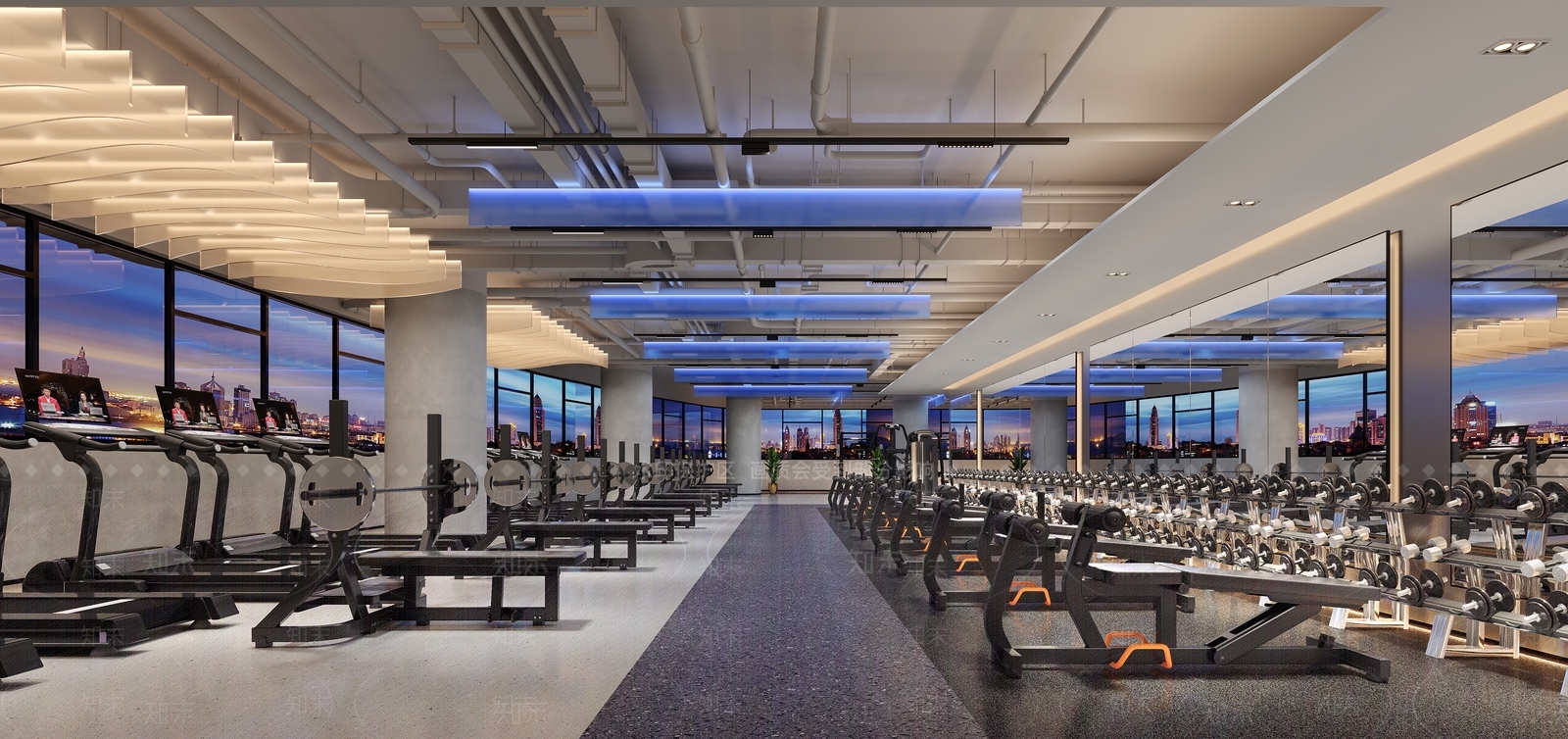 工业健身房3D模型下载【ID:1202870540】