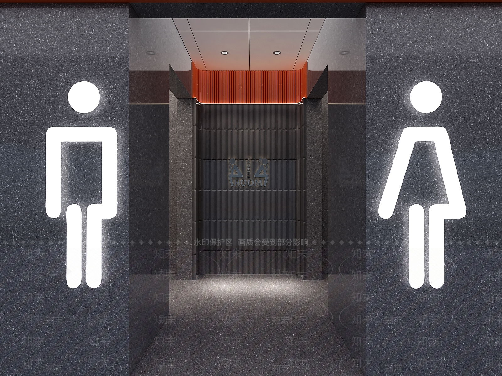 现代公共卫生间3D模型下载【ID:1202872006】