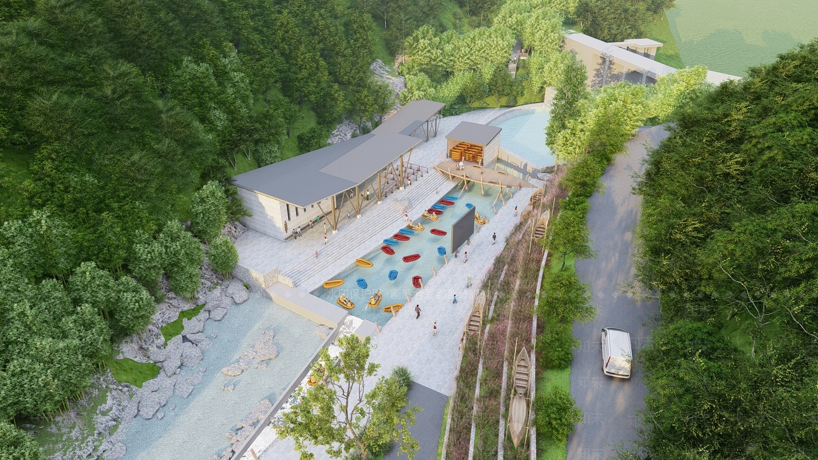 新中式现代其他公共建筑SU模型下载【ID:1202878209】