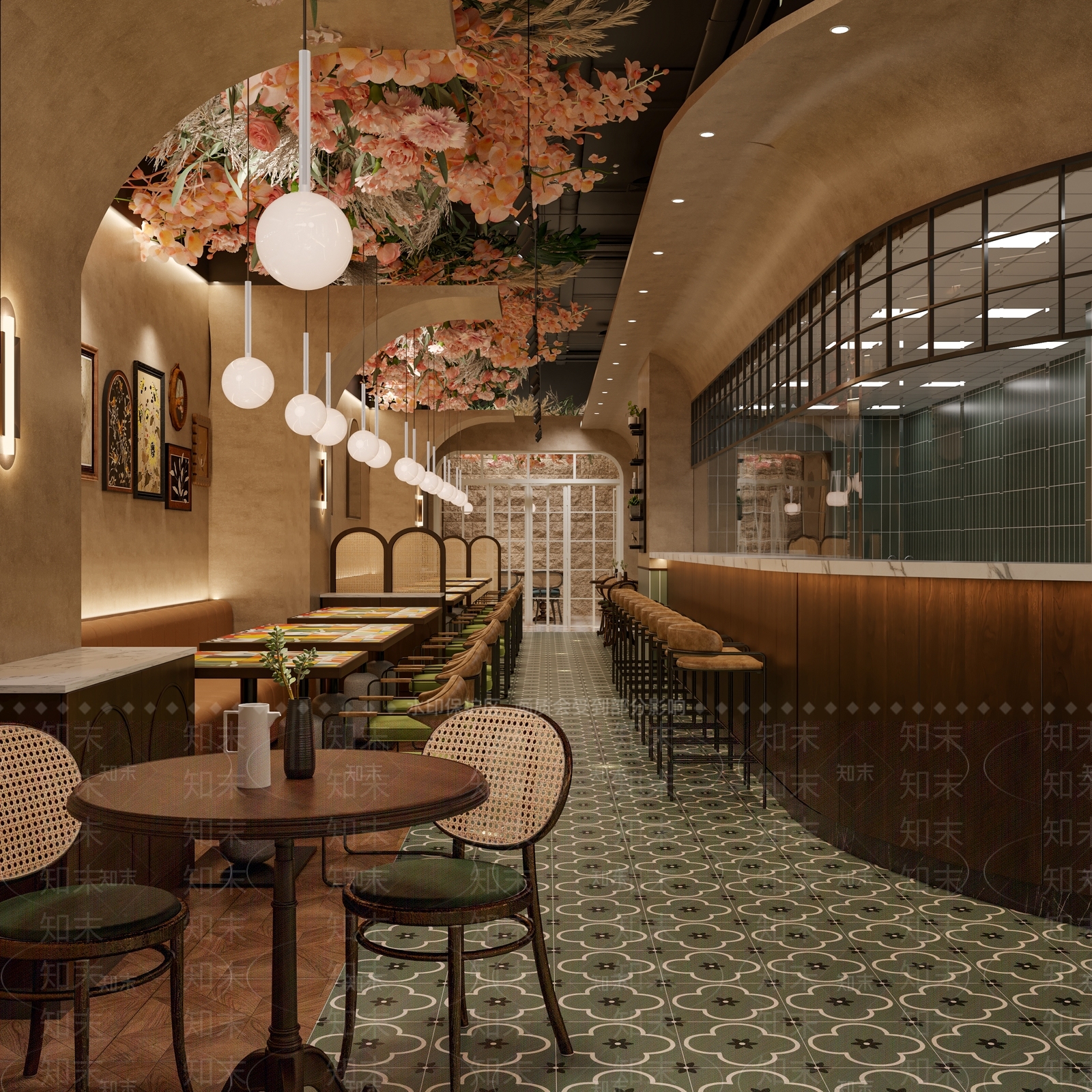 法式中古西餐厅3D模型下载【ID:1202877323】