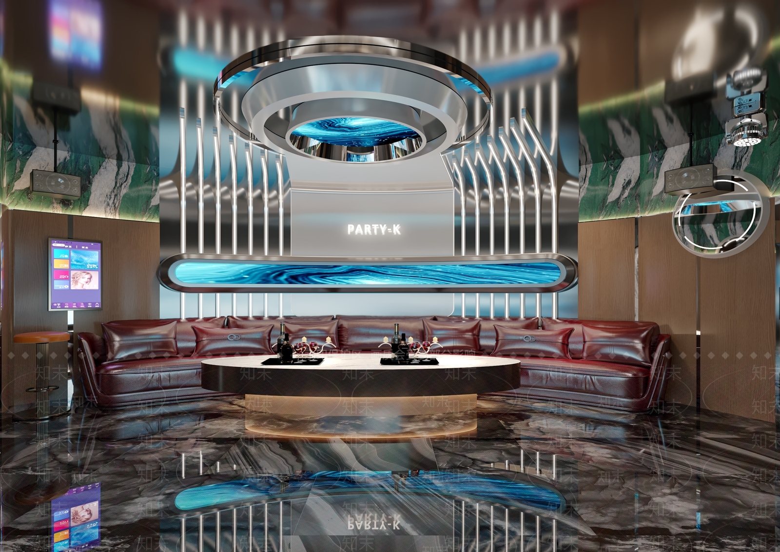 现代轻奢KTV3D模型下载【ID:1202878707】