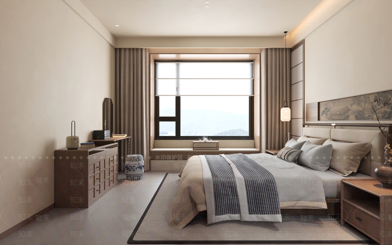 木质梳妆台梳妆台3D模型下载【ID:1227339163】