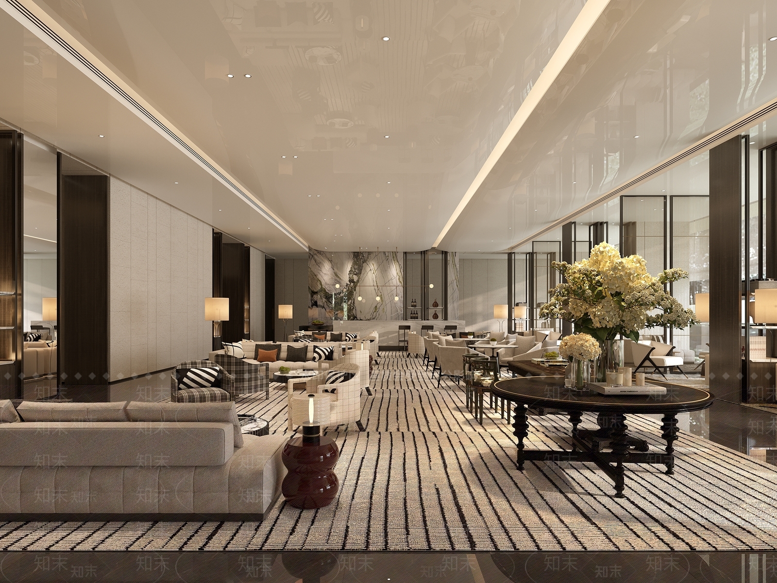 新中式现代售楼处3D模型下载【ID:1202879553】