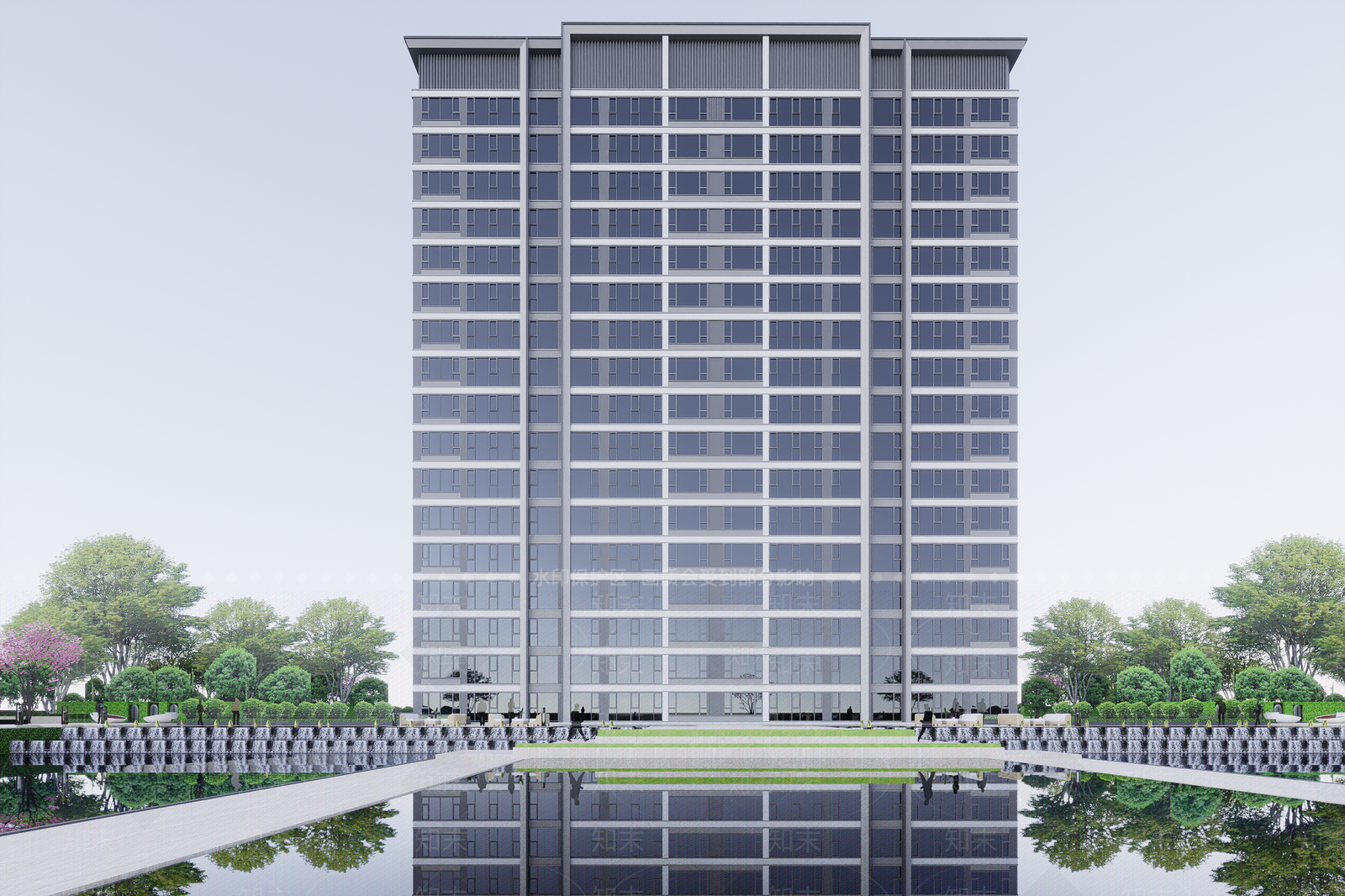 现代高层住宅SU模型下载【ID:1202886759】