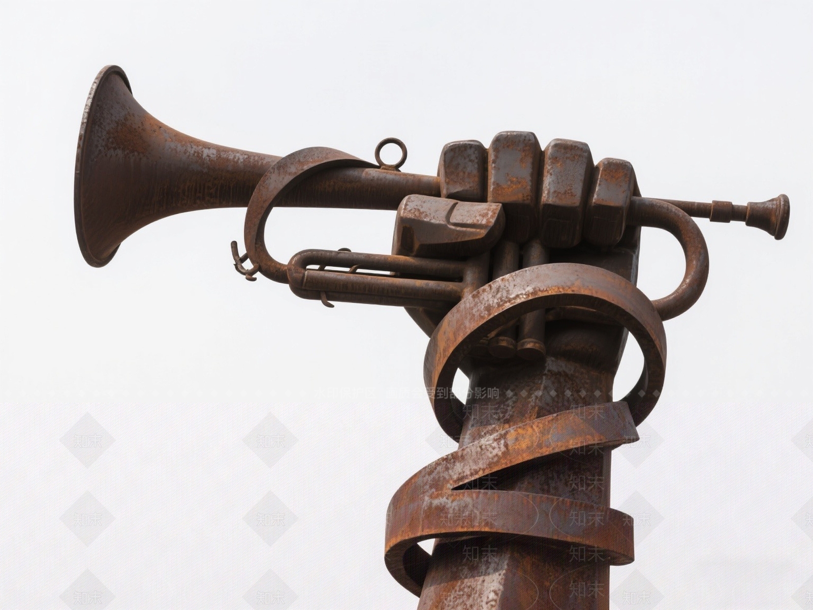 现代工业雕塑SU模型下载【ID:1202896041】