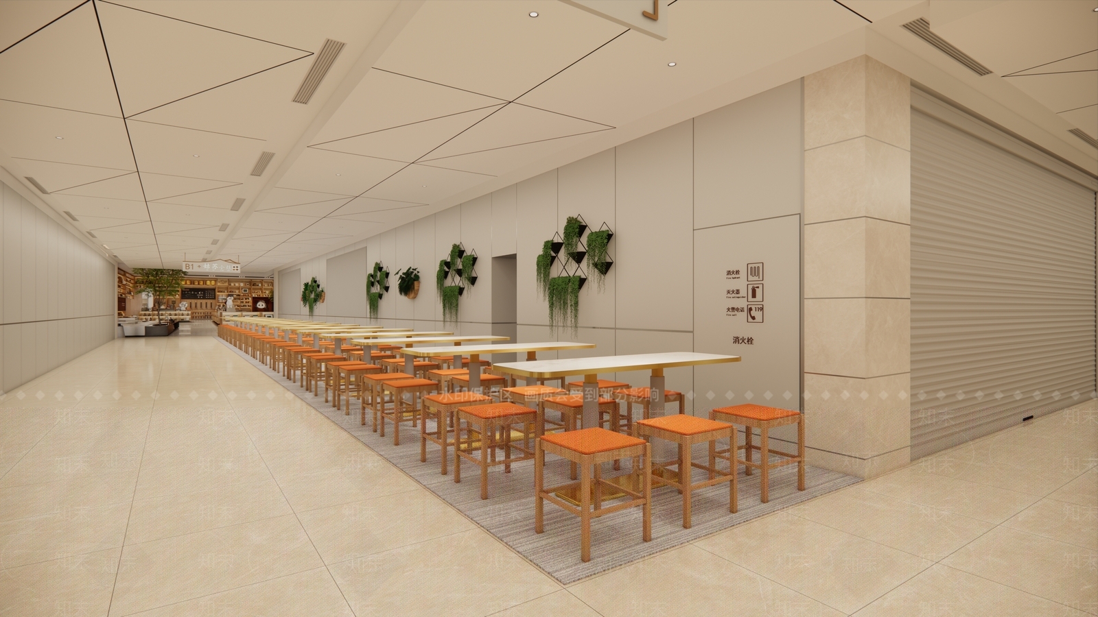 现代快餐店SU模型下载【ID:1202897770】
