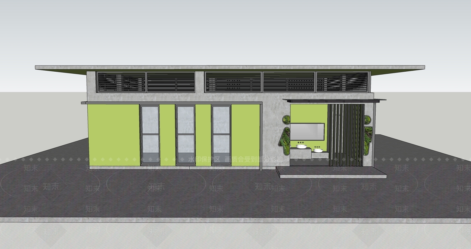 现代小公建SU模型下载【ID:1202897839】