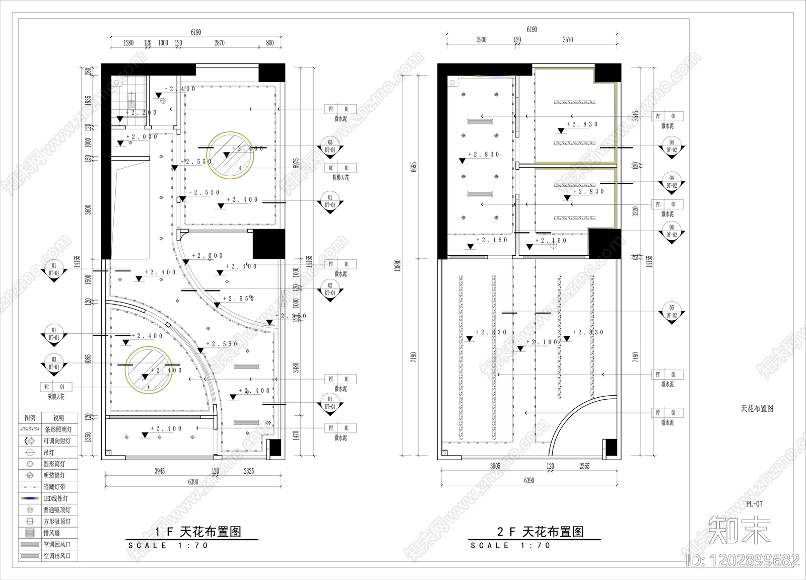 现代瑜伽馆cad施工图下载【ID:1202899682】