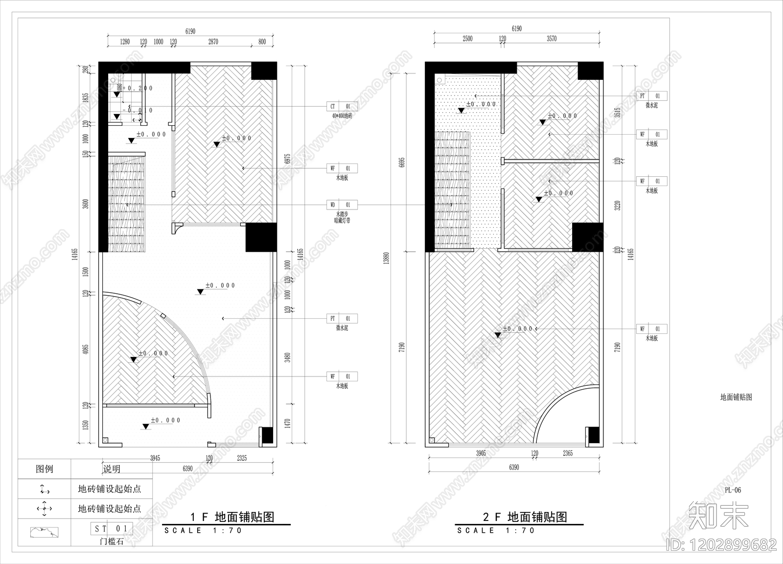 现代瑜伽馆cad施工图下载【ID:1202899682】