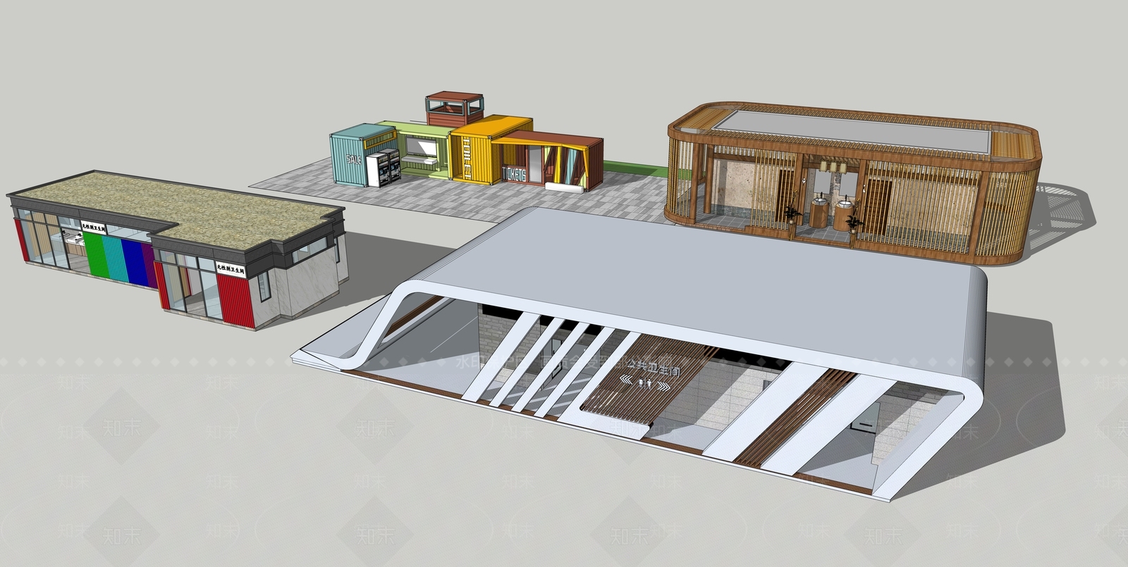 现代其他公共建筑SU模型下载【ID:1202901098】